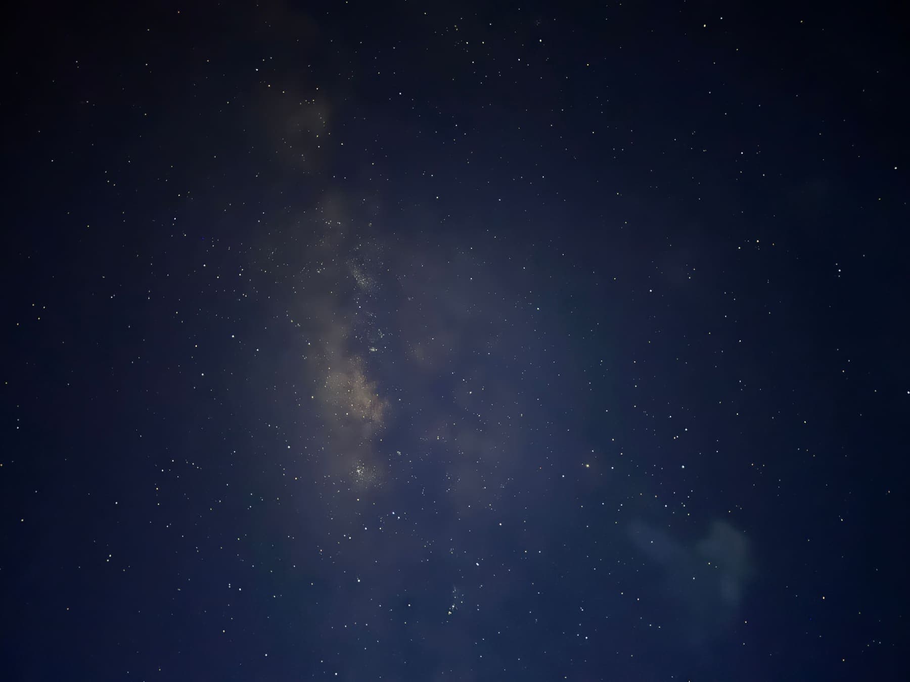 The Milky Way across a starry night sky